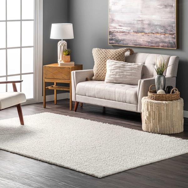 Nuloom Marlow Machine Washable Soft Shaggy Faux Sheepskin Area Rug 5ft x 8ft HJWT01A-508 - main
